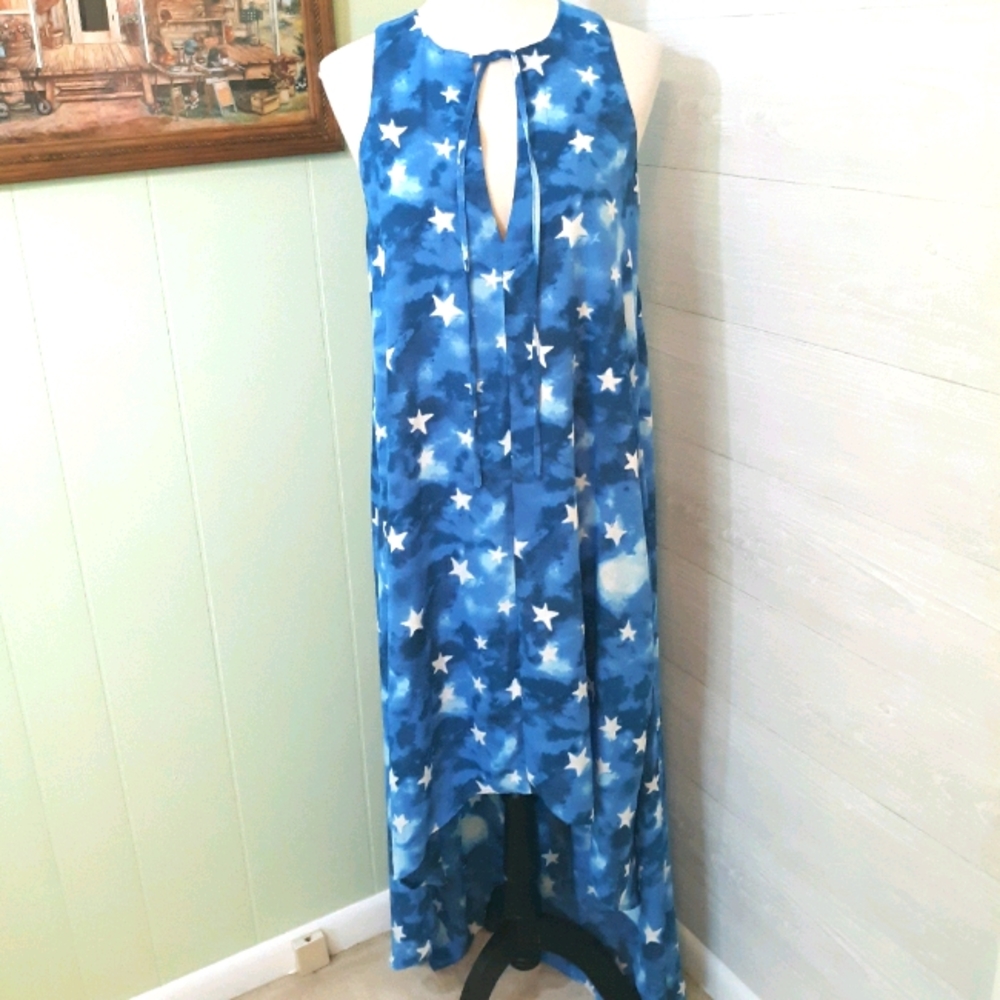Buddy love star Hi Low maxi dress small medium *D3 - Picture 4 of 9